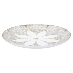 PLATEAU DÉCORATIF POLYRÉSINE ATENE CM Ø 35,5X4,4